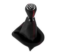 Per Peugeot 207 307 406 Per Citroen C3 C4 C5 Pomello Del Cambio In Pelle Leva Del Cambio Cuffia Collare Custodia Ricambi auto(Red Case)