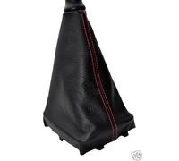 Per Peugeot 207 Cambio IN Pelle Ghetta Bagagliaio Cuciture Rosse Custom Nuovo UK