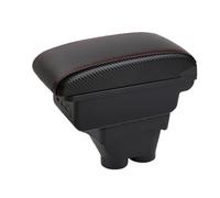 Per Peugeot 208 2000-2025 Box Bracciolo Per Auto Console Centrale Custodia Per Conducente Supporto Per Gomito Bracciolo Centrale Auto(A-3USB-Red Line)