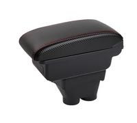 Per Peugeot 208 2000-2025 Box Bracciolo Per Auto Console Centrale Custodia Per Conducente Supporto Per Gomito Bracciolo Centrale Auto(A-No USB-Red Line)