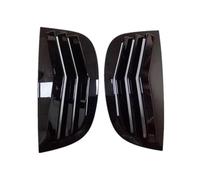 Per Peugeot 208 2018-2024 Feritoia Posteriore Finestra Sfiato Coperchio Persiana Laterale Visiera parasole auto(Nero lucido)