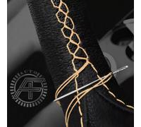 Per Peugeot 3008 13-15 Lusso Pelle Custom Copertura Del Volante Fatto The UK