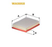 WA9868 FILTRO ARIA PER Peugeot 2008 I CU 1.5 BlueHDi 100 75 KW 102 CV