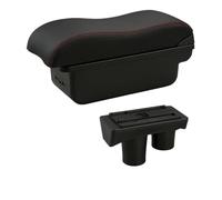 Per Peugeot 301 2003-2007 Box Bracciolo Per Auto Scatola Di Immagazzinaggio Automatica Dettagli Interni Dedicati Accessori Auto Console Centrale(C1 Red Line USB)