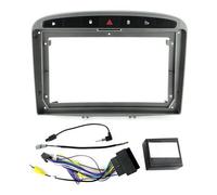 Per Peugeot 308 408 2Din Android Autoradio GPS Lettore Multimediale Cornice Del Pannello Fascia Con Cavo Di Alimentazione Scatola Canbus Fascia del pannello radio