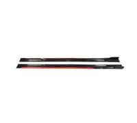 Per Peugeot 5008 Auto Gonna Laterale Piastra Estensione Labbro Separatore Paraurti Racing Spoiler Laterale(Red and black 2.18m)
