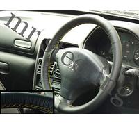 Per Peugeot 607 Best Nero Italiano Copertura Del Volante IN Pelle Giallo Stitch