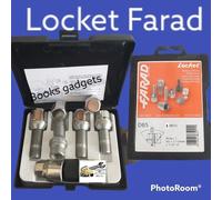 Kit Bulloni Antifurto Locket Farad Con due Chiavi Esagono 17 M14x1,5 Lungh.26
