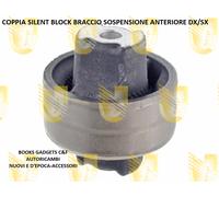 Per Peugeot Bipper Tutti i Mod. 2pz Silent Block Braccio Sospensione Ant Dx/Sx