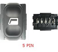 Per Peugeot Partner 12.02>03.08 Pulsante Alzacristalli Porta Ant. Sx=Dx 5 Pin