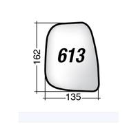 Per Peugeot Partner da 2013 Vetro di Ricambio Sx per Specchio Retrovisor 135x162
