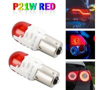 Per Philips 11498RU60X2 Ultinon Pro6000 LED-RED P21W intense Red 75lm Y0 Y0