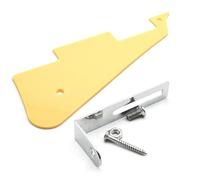 Per Piastra Battipenna Per Chitarra Elettrica LP Supporto Per Coperture Per Battipenna Con Staffa In ABS Nero/bianco Battipenna e Piastra Copri Molle(Yellow)