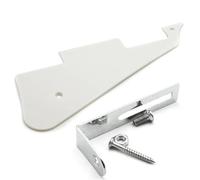 Per Piastra Battipenna Per Chitarra Elettrica LP Supporto Per Coperture Per Battipenna Con Staffa In ABS Nero/bianco Battipenna e Piastra Copri Molle(White)