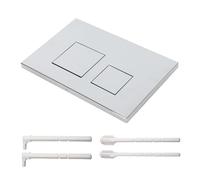 Per piastra di comando Geberit SIGMA 01 SIGMA 20 SIGMA 30, piastra di controllo WC in plastica, modello di ricambio per risciacquo a 2 quantità, doppia piastra di azionamento, 24,5 cm x 16,5 cm