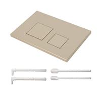 Per piastra di comando Geberit SIGMA 01 SIGMA 20 SIGMA 30, piastra di controllo WC in plastica, modello di ricambio per risciacquo a 2 quantità, doppia piastra di azionamento, 24,5 cm x 16,5 cm (oro