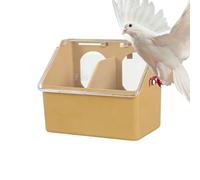 per piccioni a gabbia, a doppio foro impermeabile e resistente, dispenser per mangimi per animali domestici, per parrocchetti quaglia galline pappagalli pollame giardino gabbia interna esterna