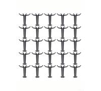 Per piegatori di rami, set da 25 o 50 pezzi per mantenere le posizioni dei rami sugli alberi da frutto per migliorare la struttura dell'albero e la resa dei frutti (25 pezzi nero)