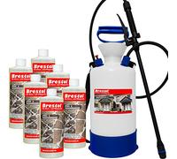 Per pietra & Detergente (6 x 1000ml + 6L Irroratore a Pressione) Fugen - - Grigio pietra detergente verde belagsent Inoltre RIMUOVI alghe RIMUOVI