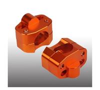 Per Pit Dirt Bike Racing Moto MX ATV Manubrio Fat Bar Riser Adattatore Montaggio Morsetto 22 Mm A 28 Mm Rialzo Manubrio Moto(Orange)