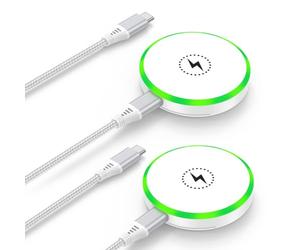 per Pixel 10 Pro XL Caricabatterie wireless magnetico Pad di ricarica rapida 2Pack 25W per Google Pixel 10 Pro Fold 10A 10 9A 9 8a 7 7a 6 5 4, Magnete Magsafe Wireless Charger Mat Android per Samsung
