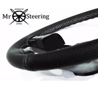 Per Plymouth barracuda 1 Perforata Volante IN Pelle Cover Bianco Doppio S.