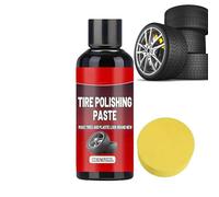 per pneumatici - per pneumatici da 50 ml con spugna, detergente e lucidante per pnumatici, valigetta per accessori in resina, hardware tecnico per auto | per avere l'aspetto di un nuovo c