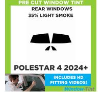 Per Polestar 4 2024 + Pre Taglio Pellicola Finestrini Posteriore 35% Light Fumo