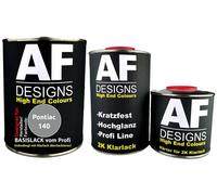 PER Pontiac 140 Prata Smoke Metallic 2,5 L set vernice auto vernice...