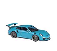 Per Porsche 911 GT3 RS 1:24 Modello Di Auto In Lega Simula Metallo Regalo Suono E Luce(Blue)