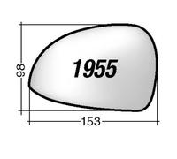 Per Porsche Carrera 4 da 2012 Vetro Ricambio Sx Asferico x Specchio Retr .153x98