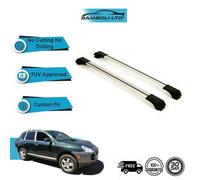 Per Porsche Cayenne 1 2003-2010 Tetto Cremagliera Croce Barre Rails Alu Grey Set