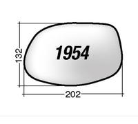 Per Porsche Cayenne 957 2007-2010 Vetro di Ricambio Dx per Specchio Retr 202x132