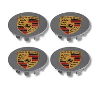 Per Porsche Coprimozzo In Lega Set Di 4 Grigio 65Mm Macan Panamera Cayenne