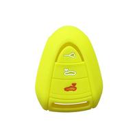 Per Porsche Per Boxster Per Cayman 911 997 987 Per Carrera 911 Per Targa Custodia In Silicone A 3 Pulsanti Per Chiave Auto, Custodia A Portafoglio(Giallo)