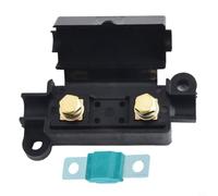per portafusibili midi 40 A con accessori termorestringenti, scatola dei fusibili in linea in ABS + rame per 12 V/24 V/32 V DC, adatto per roulotte, marine, industria e sistemi audio (30 A verde)
