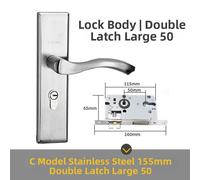 Per Porte Interne Serratura Inox 304 Per Camera da Letto Privacy Set Completo Ac