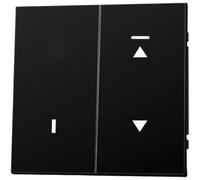 Per presa Schuko, colore nero, 250 V, IP44, per ambienti umidi | Grado di protezione IP44, coperchio ribaltabile contro corpi estranei, resistente agli spruzzi, per bagno, cantina, garage