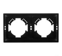 Per presa Schuko da parete, nero, 250 V, IP44, per ambienti umidi | Grado di protezione IP44, coperchio ribaltabile contro corpi estranei, resistente agli spruzzi, per bagno, cantina, garage