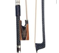per principianti archetto violino 5 Pezzi/1 Set 4/4 Arco Per Violino Bastone Rotondo In Ebano Modello Intarsio Filo Dorato E Avvolgimento In Seta Nera Arco Avanzato
