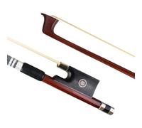 per principianti archetto violino Bastone Ottagonale Crine Di Cavallo Bianco Non Sbiancato Resilienza Ben Bilanciata 4/4 Arco Di Violino In Legno Brasiliano