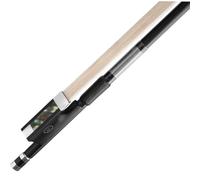 per principianti archetto violino Fibra Di Carbonio Nera Avvolta Con Coda Di Ebano In Filo D'argento Nero, Asta Per Arco Da Violino, Dimensione Intera (Color : 1/4)