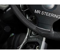 Per Proton Jumbuck 2002-2010 Volante IN Pelle Nera Cover Doppio Cuciture