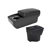 Per Proton Per VIVA Accessori Per La Modifica Della Scatola Portaoggetti Bracciolo Console Centrale Auto Con Portabicchieri Auto Console Centrale(A1 Black red NO USB)
