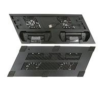 Per PS 4 PRO Supporto Verticale di Raffreddamento 2 Controller Charger Charging Dock Station 2 con Doppia porta di Ricarica 1 USB e 2 HUB per Play station 4 Pro Console (NERO)