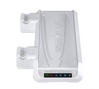 per PS5 Controller stazione di ricarica Dual Slot USB per controller ps5 | Ventilatore turbo attivo, raffreddamento a 3 velocità, previene il surriscaldamento, design verticale