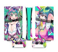 Per PS5 Pro Skin Disc Edition & Per PS5 Pro Skin Digital Edition Console Controller Vinyl Cover Skins Wraps Scratch Resistant Compatible 84234 Skins Wraps Regalo(Digital Edition)