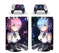 Per PS5 Skin Disc Edition Anime Console E Controller Vinile Cover Skin Wraps Per PS 5 Disc Version(0437) Senza Bolle Senza Schiuma Antigraffio(Color:2)