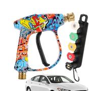 Per Pulitore A Pressione | Adattatore di Irrigazione Portatile per Esterni,Pistola Ad Acqua Ergonomica Regolabile Per Giardino Ingresso Terrazza Garage E Esterno