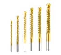 Per Punte da per trapano Multimateriale Set 6pz HSS Rivestite in per titanio per